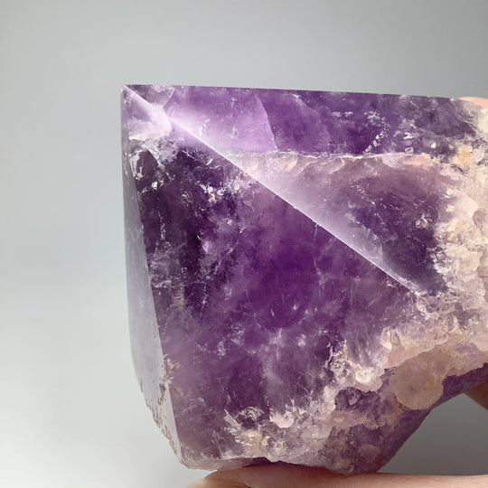 Large Amethyst Half Polished Point