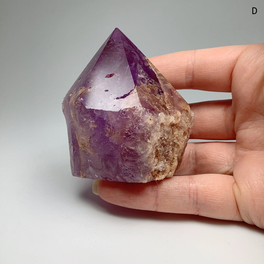 Amethyst Half Polished Point