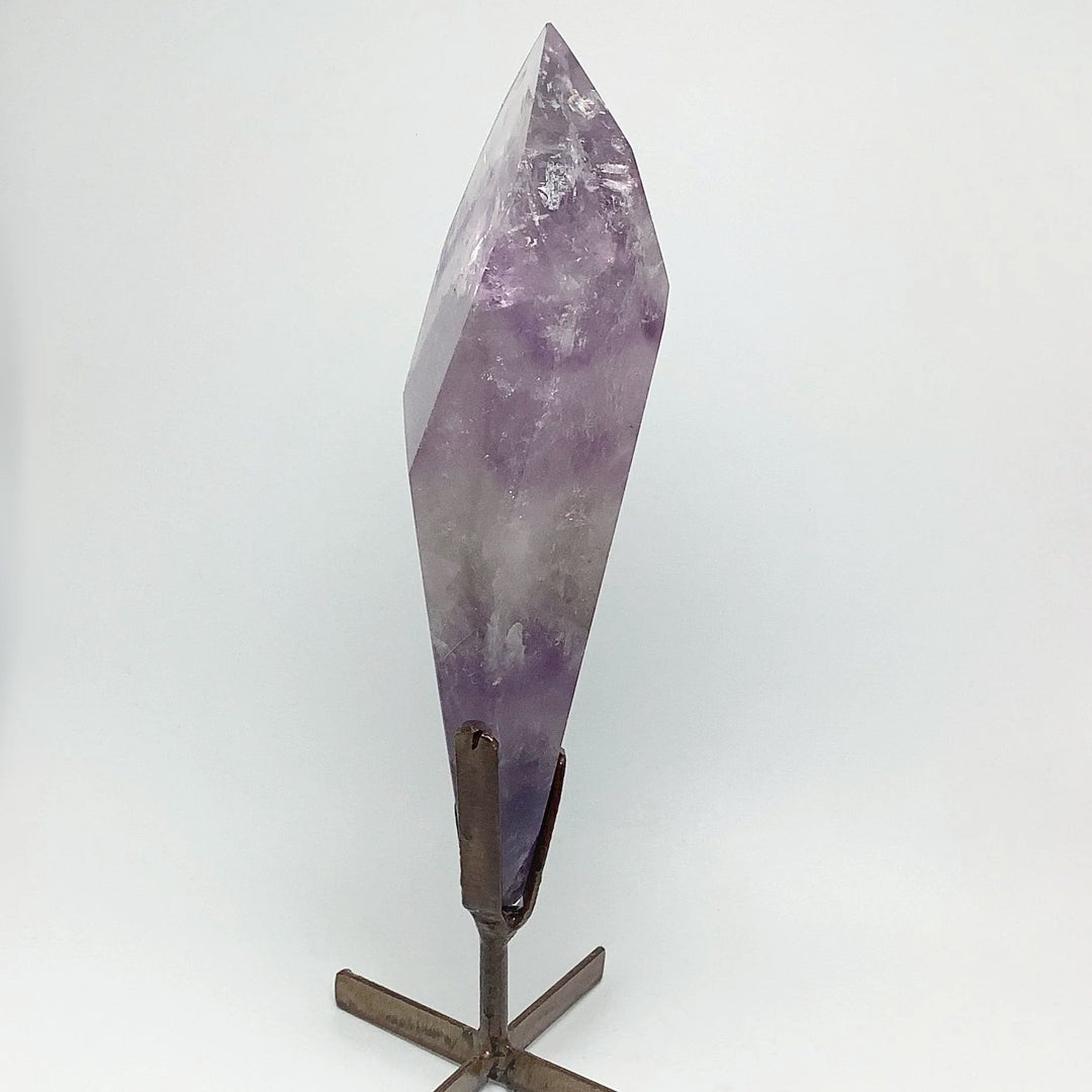 Polished Amethyst Scepter with Display Stand