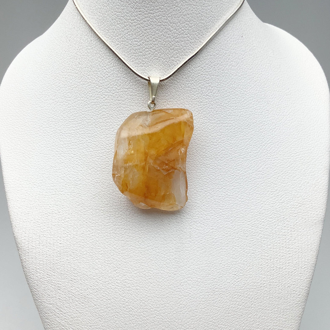 Golden Healing Quartz Tumble Pendant