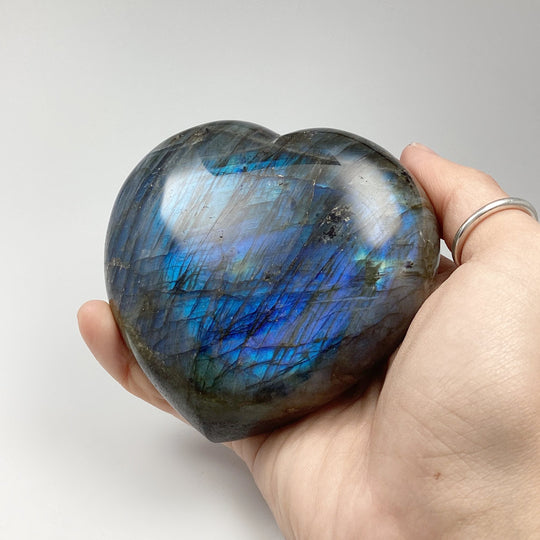 Labradorite Heart