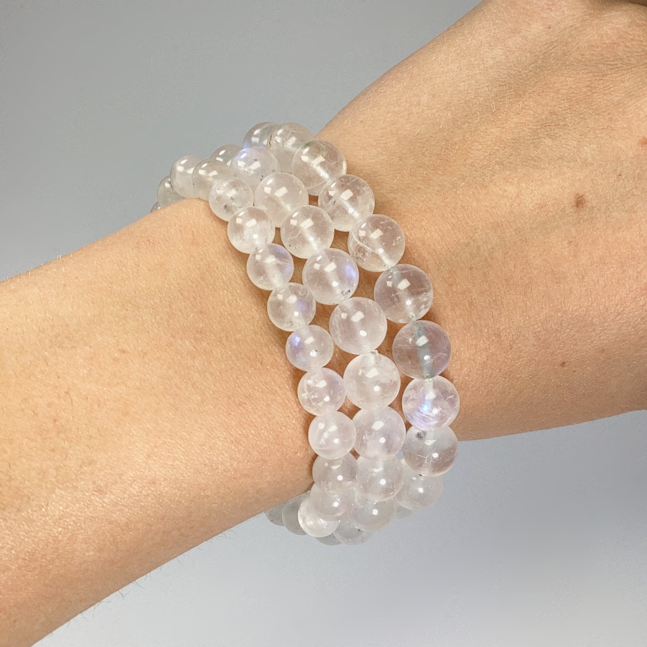 Moonstone Beaded Bracelet - High Quality