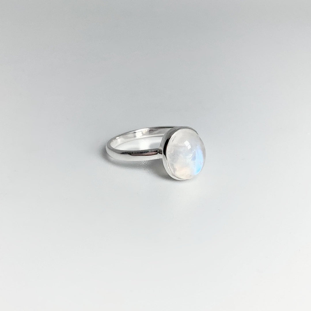 Rainbow Moonstone Ring