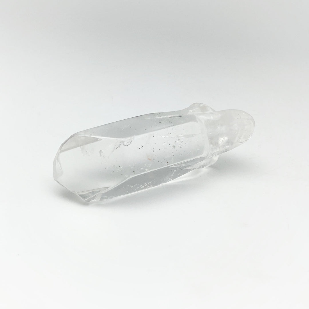 Carved Quartz Point Crystal Skull