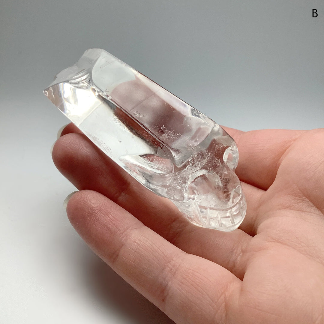 Carved Quartz Point Crystal Skull at $105 Each