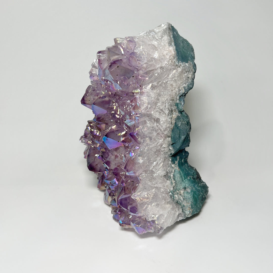 Rainbow Amethyst Druze Cluster Stand Up