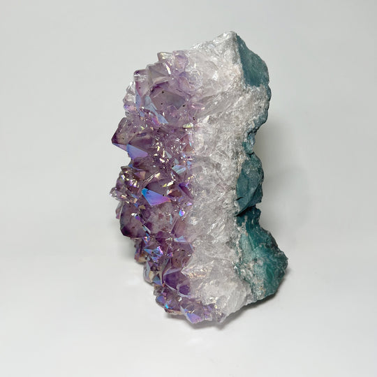 Rainbow Amethyst Druze Cluster Stand Up