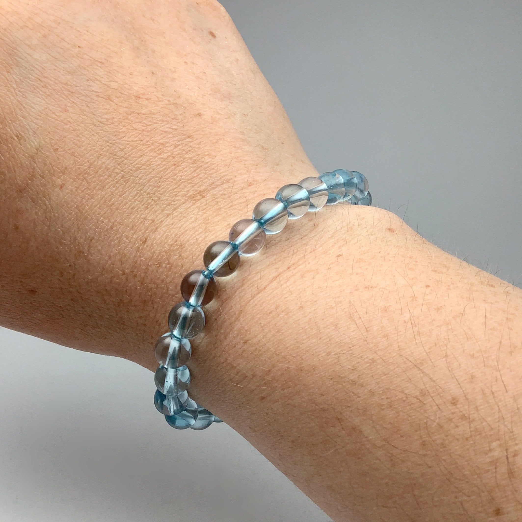 Blue Topaz Stone Bracelet-Healing Natural Gemstone Bracelet-Inner Peace hot Bracelet