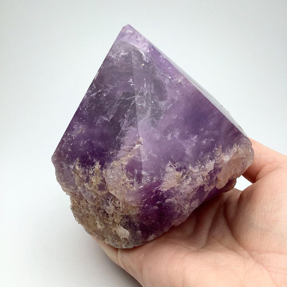 Large Amethyst Half Polished Point