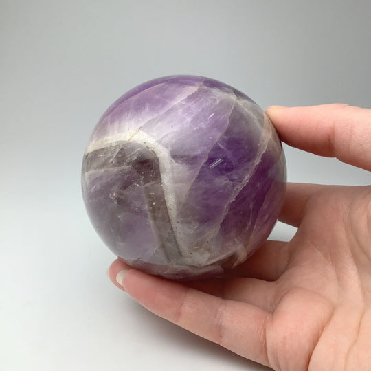 Chevron Amethyst Sphere