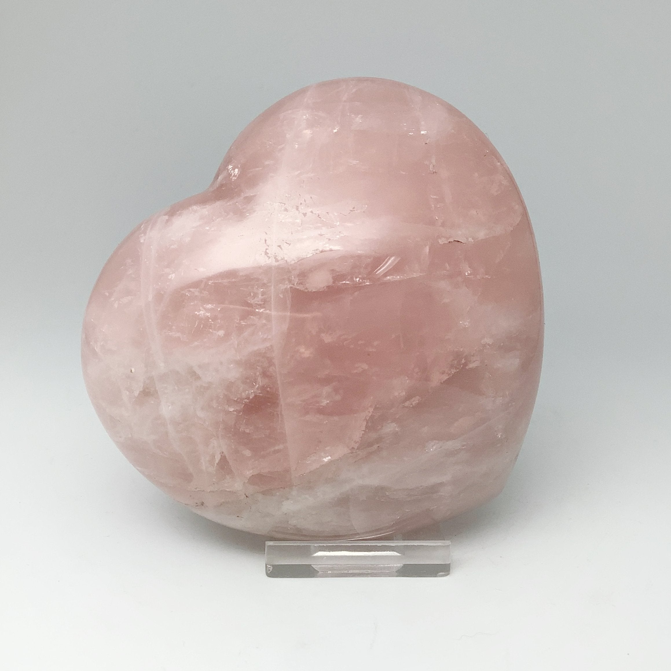 Rose Quartz Heart Carving