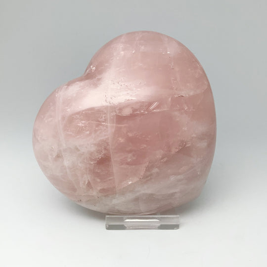 Rose Quartz Heart Carving