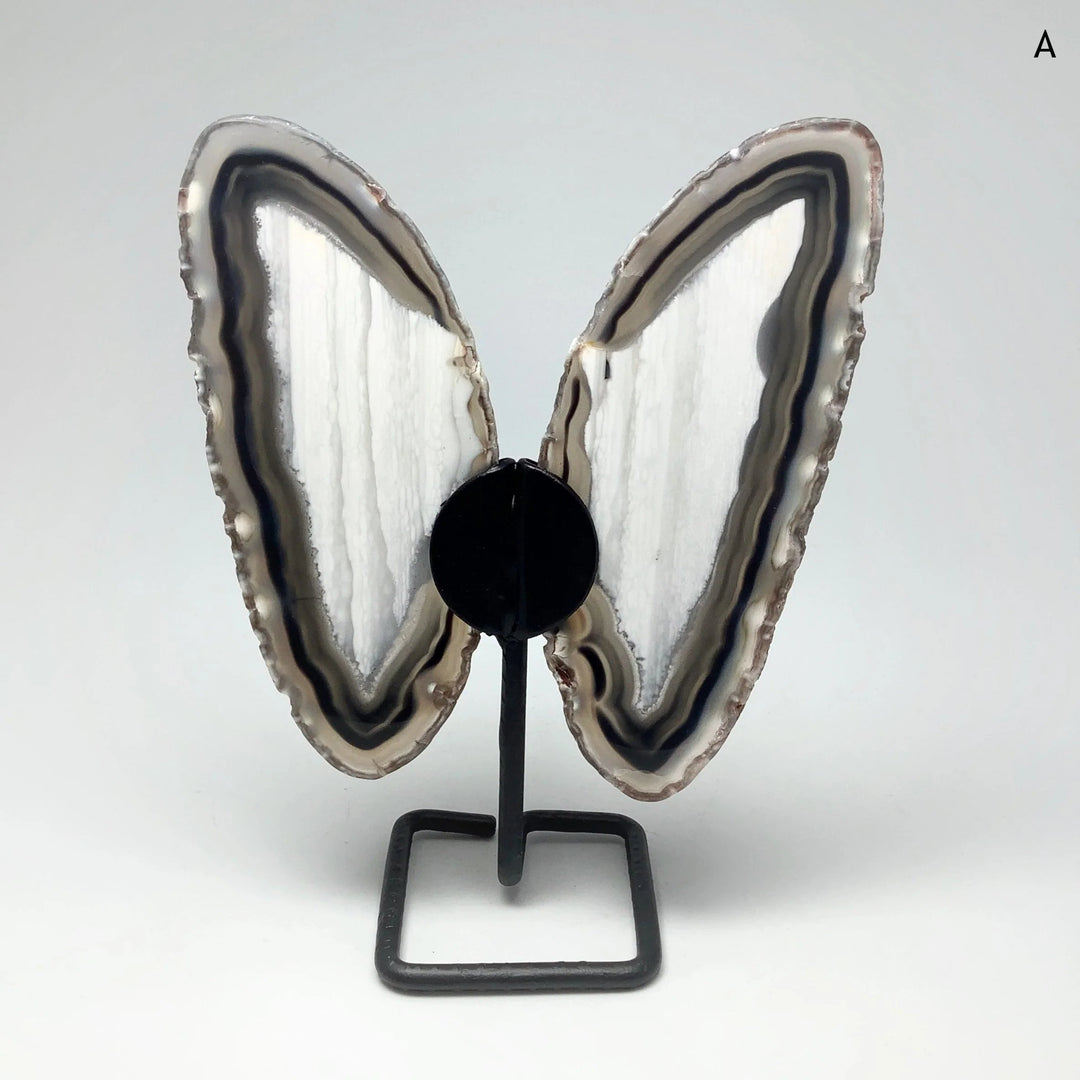 Agate Butterfly on Stand at $55 Each