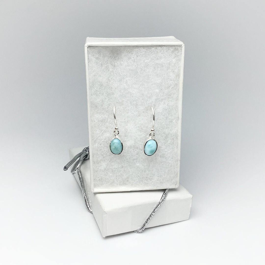 Larimar Dangle Earrings