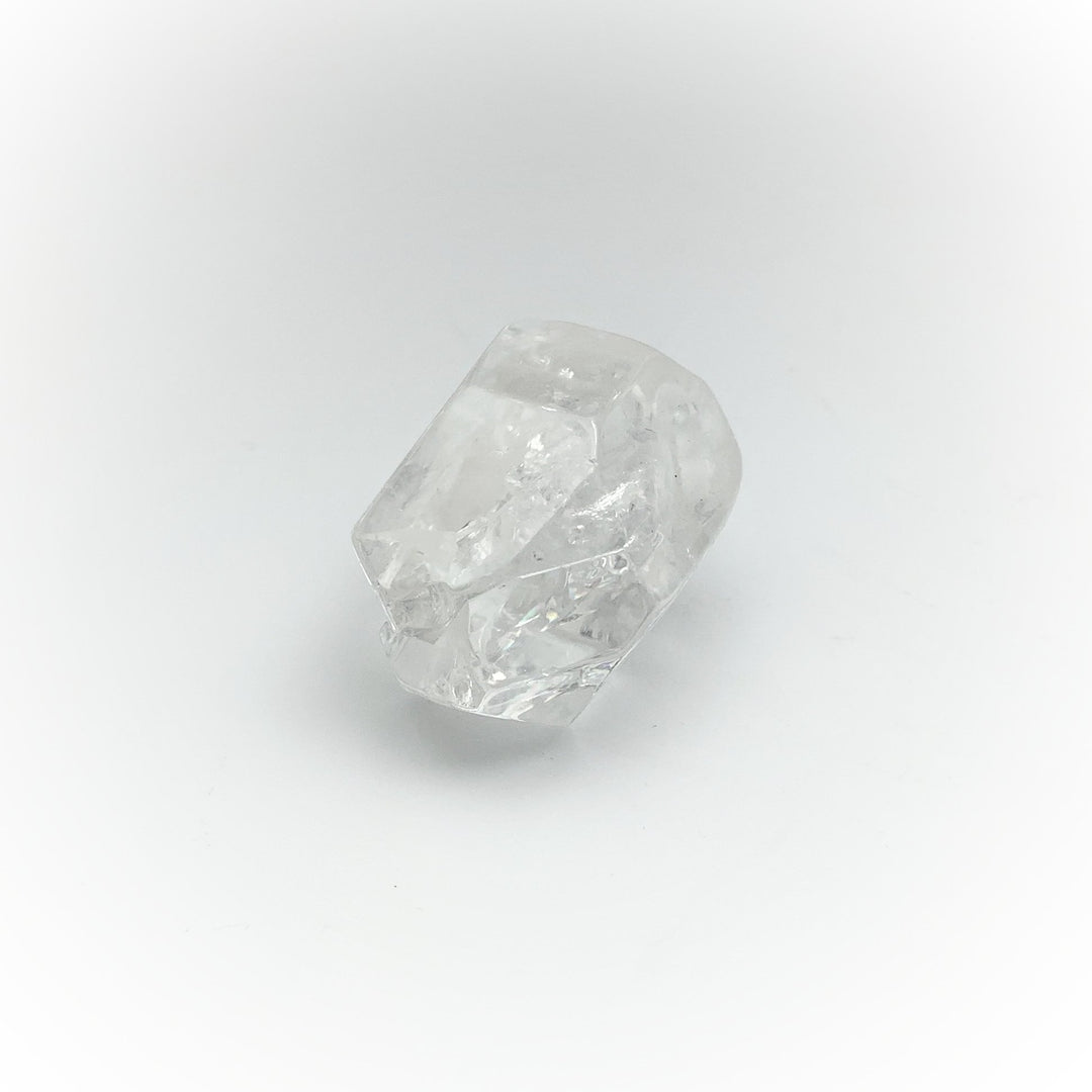 Carved Quartz Point Crystal Skull