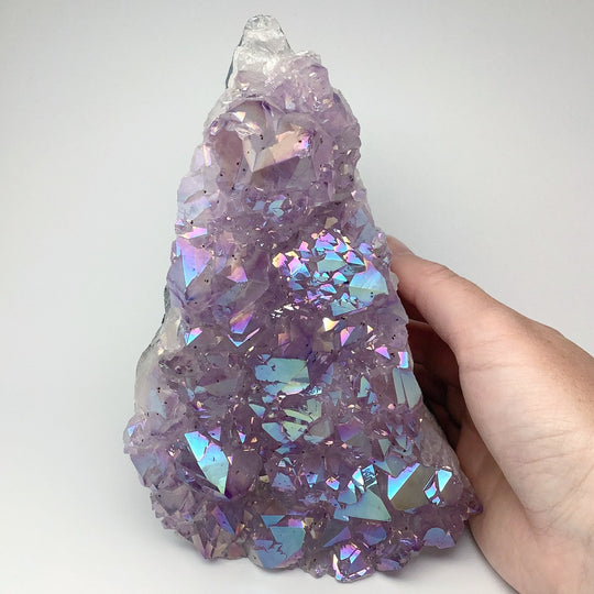 Rainbow Amethyst Druze Cluster Stand Up