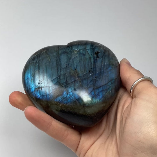 Labradorite Heart