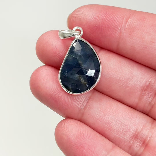 Dark Blue Sapphire Pendant