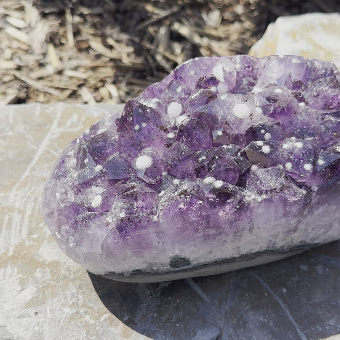 Extra Large Polished Amethyst Druze Cluster