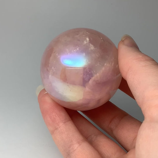 Aura Rose Quartz Sphere