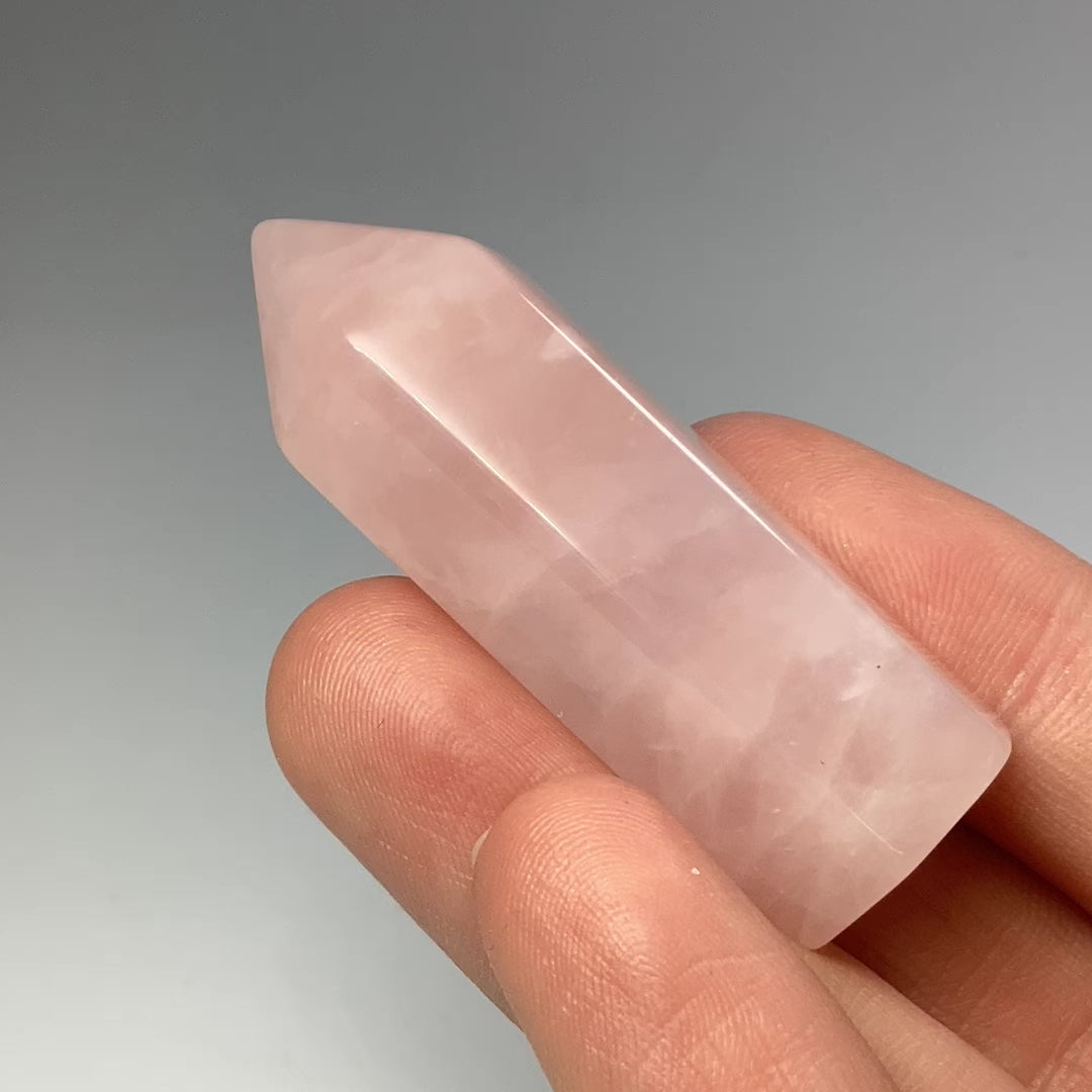 Polished Rose Quartz Point