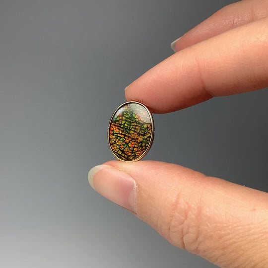 Alberta Ammolite 14K Gold Pendant