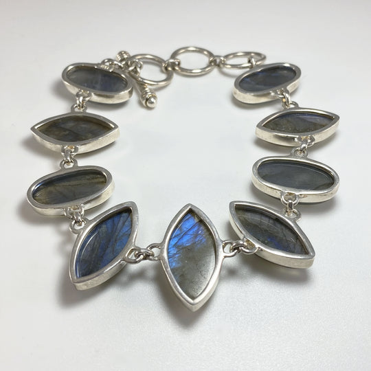 Labradorite Sterling Silver Bracelet