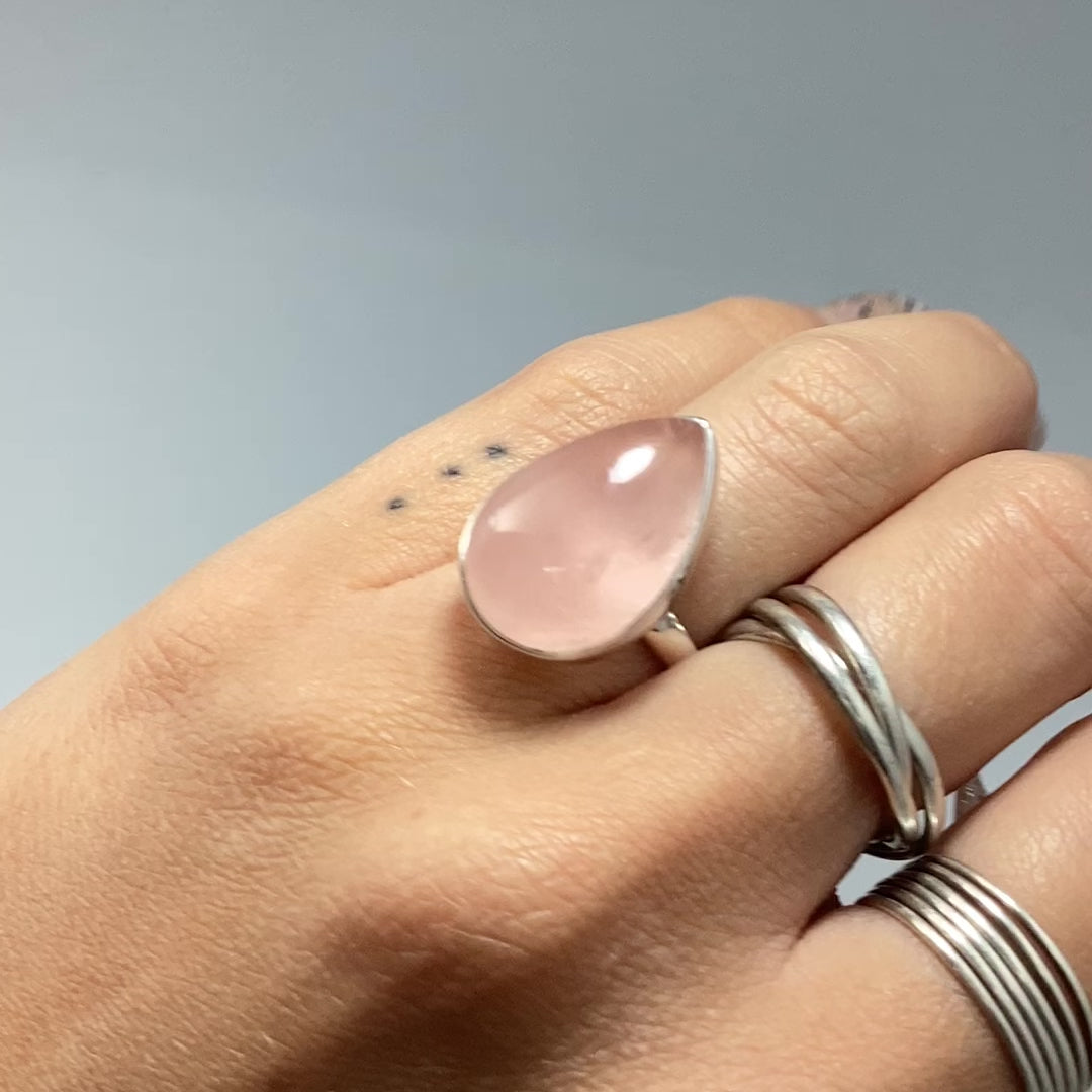 Rose Quartz Ring