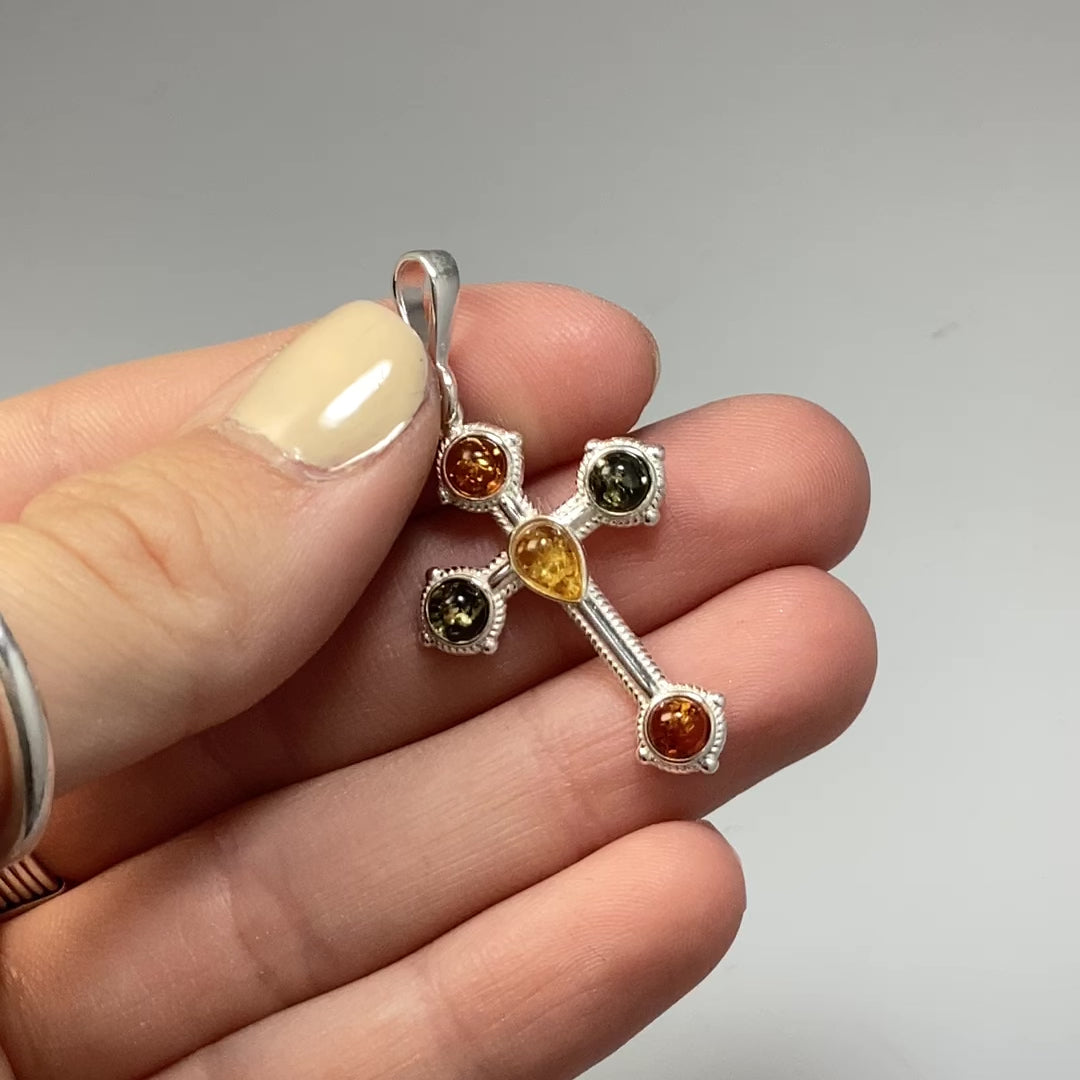 Mixed Amber Pendant