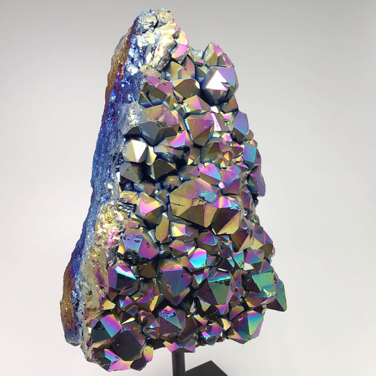 Rainbow Amethyst Druze Cluster On Stand