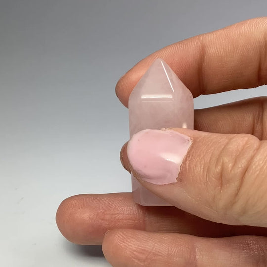 Polished Rose Quartz Point