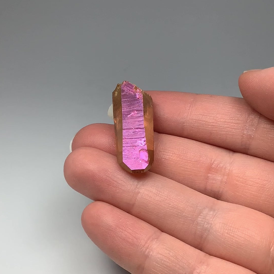 Sunset Aura Quartz Piece