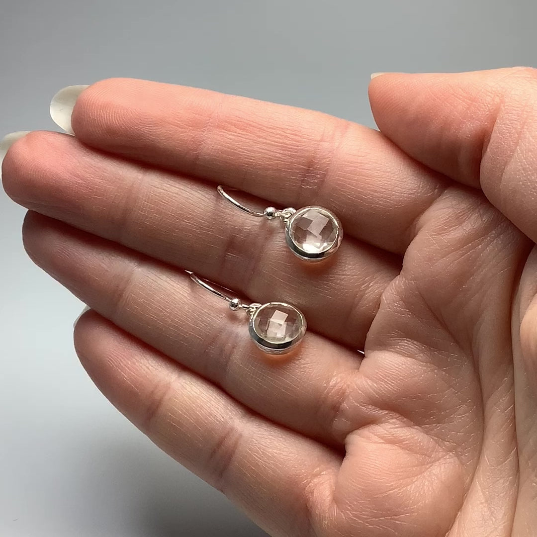 Quartz Dangle Earrings