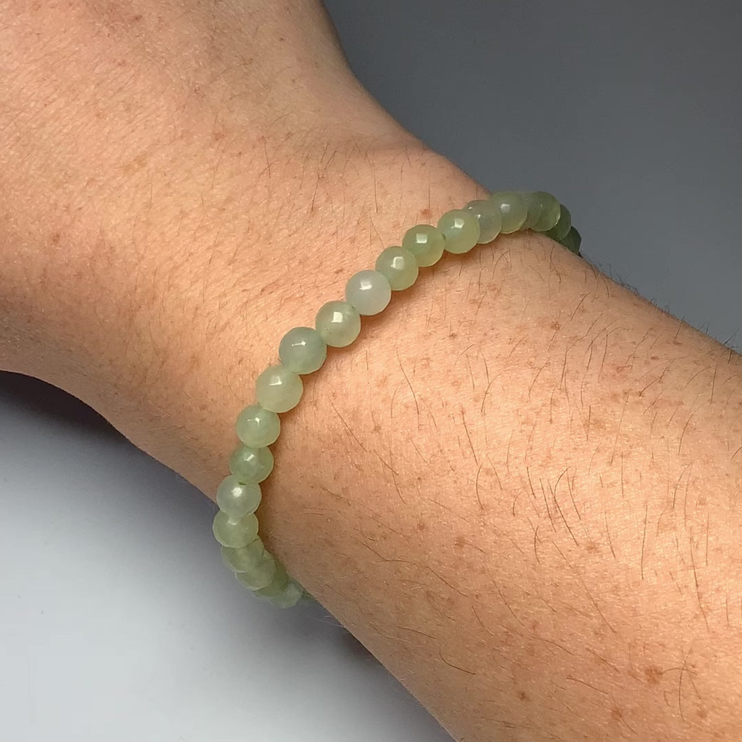 New Jade Faceted Beaded Bracelet