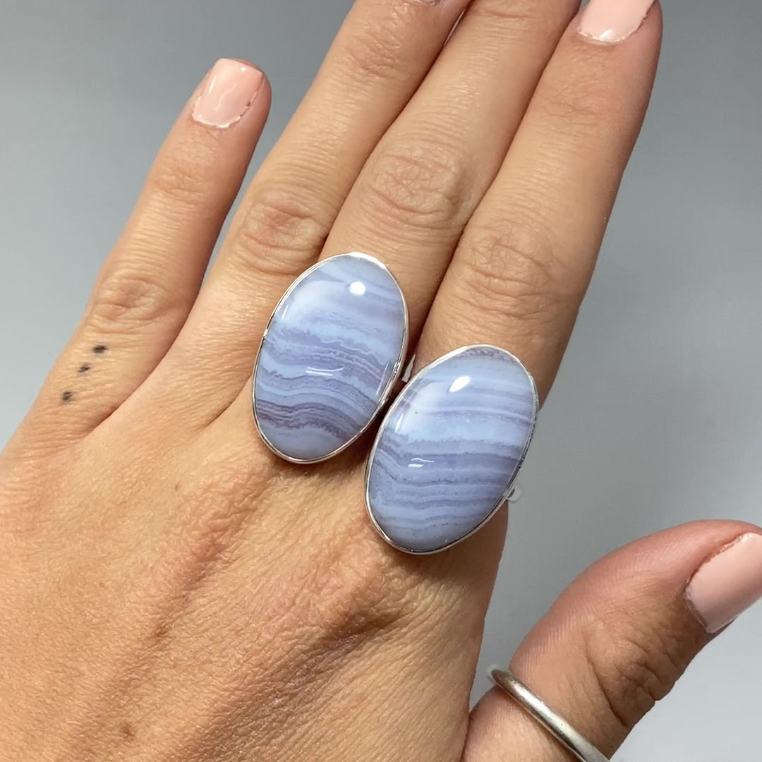 Blue Lace Agate Ring