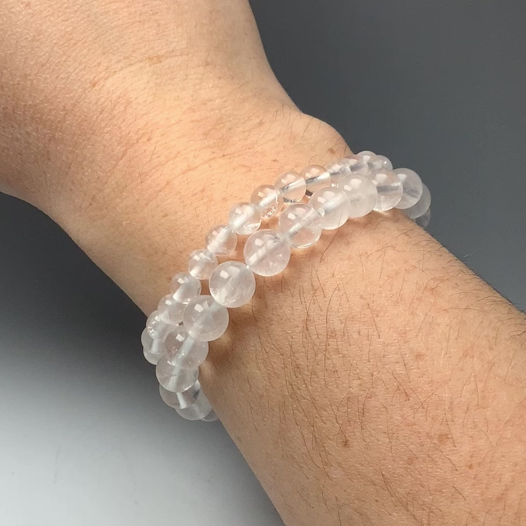 Girasol Milky Quartz Beaded Bracelet