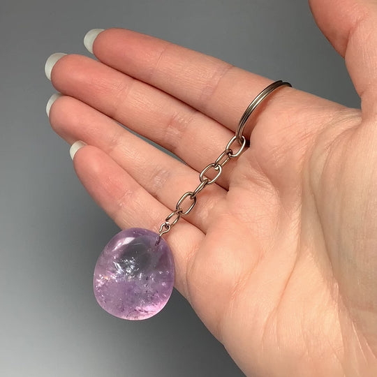 Tumbled Stone Keychain