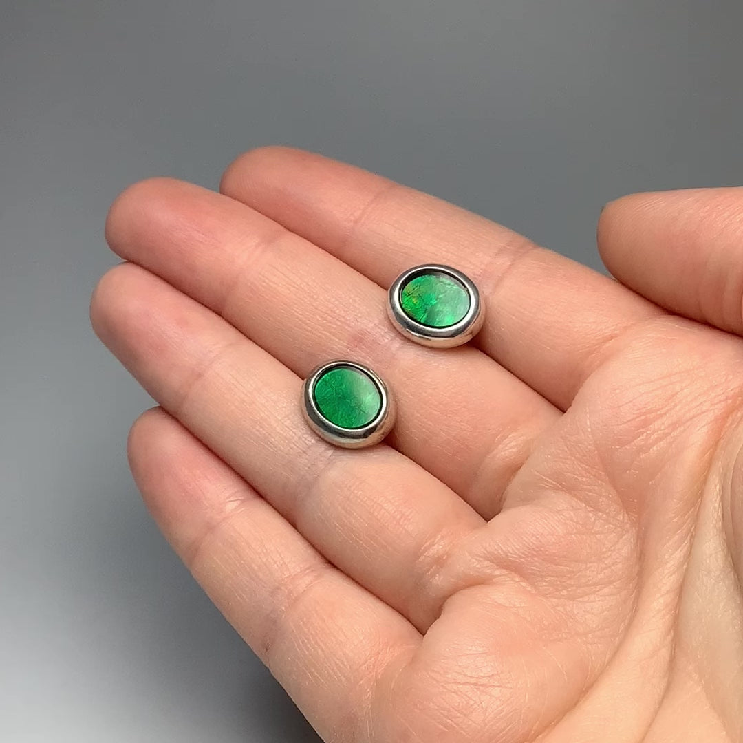 Alberta Ammolite Stud Earrings