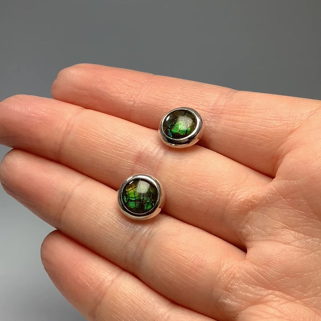 Alberta Ammolite Stud Earrings