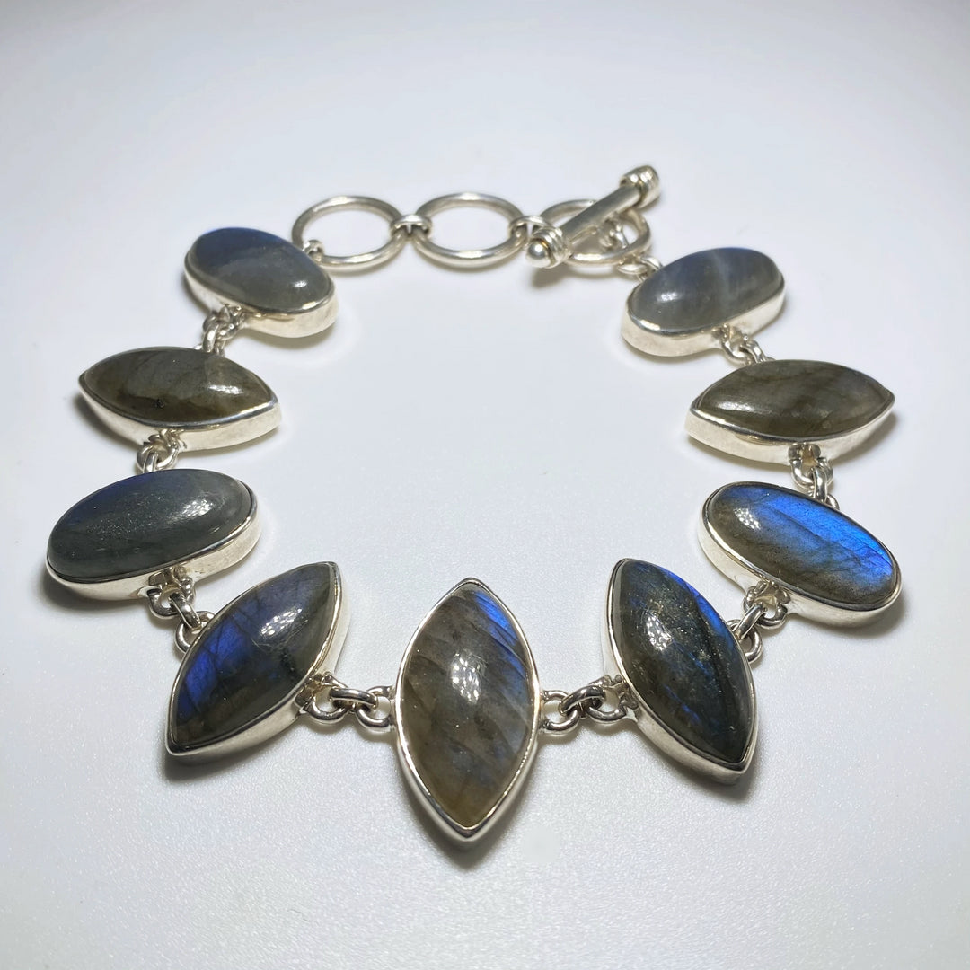 Labradorite Sterling Silver Bracelet