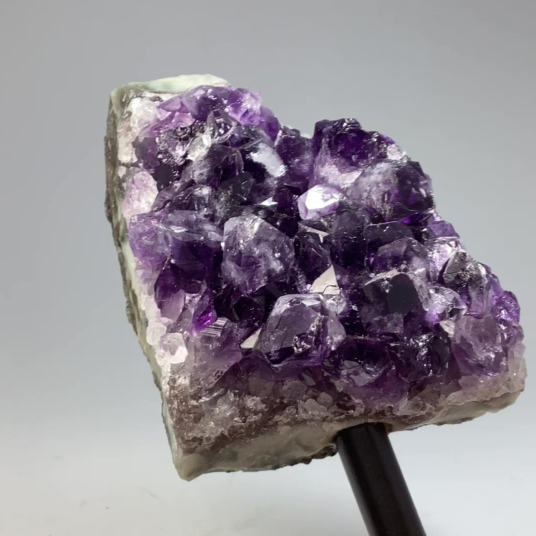 Amethyst Druze Cluster on Stand