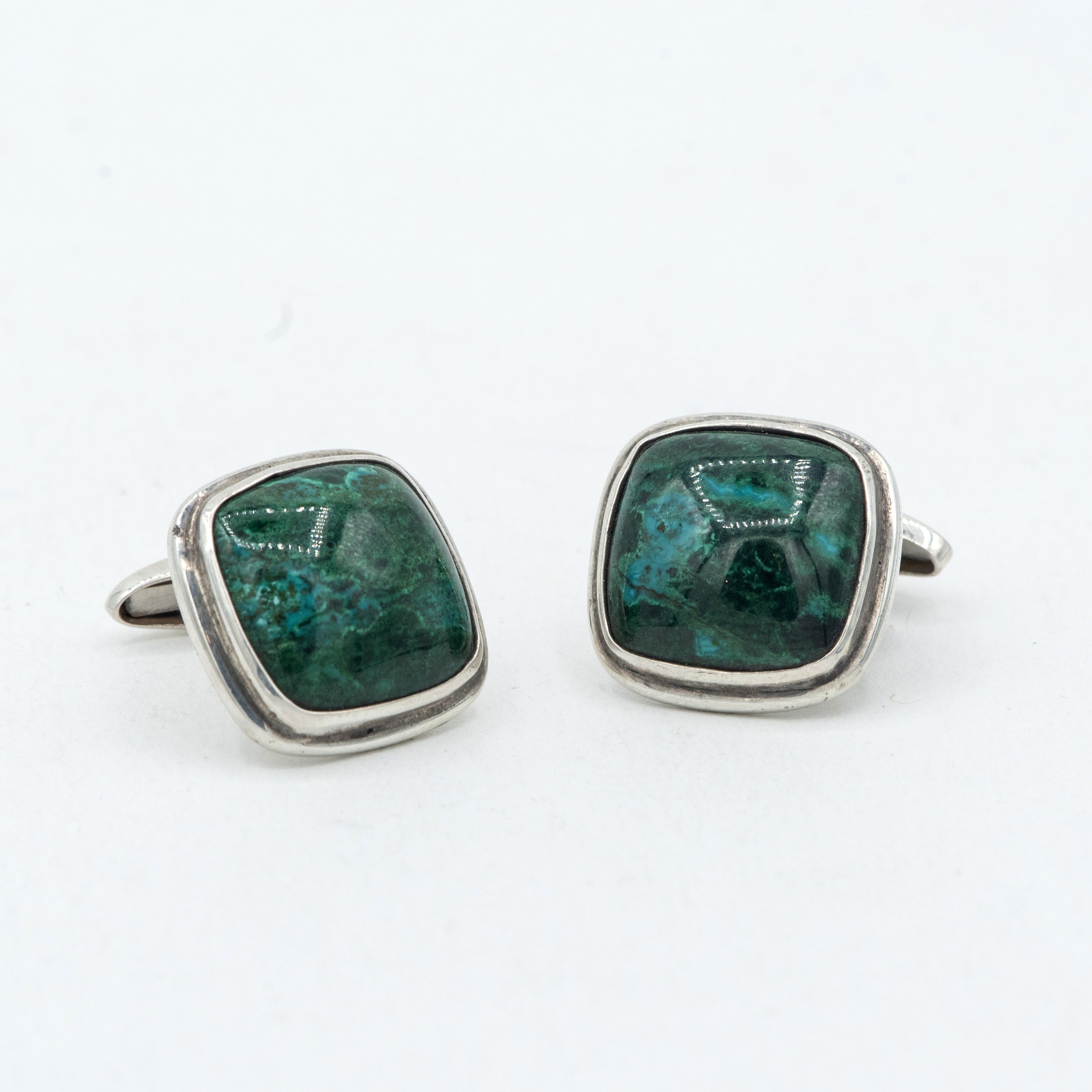 Chrysocolla Cufflinks