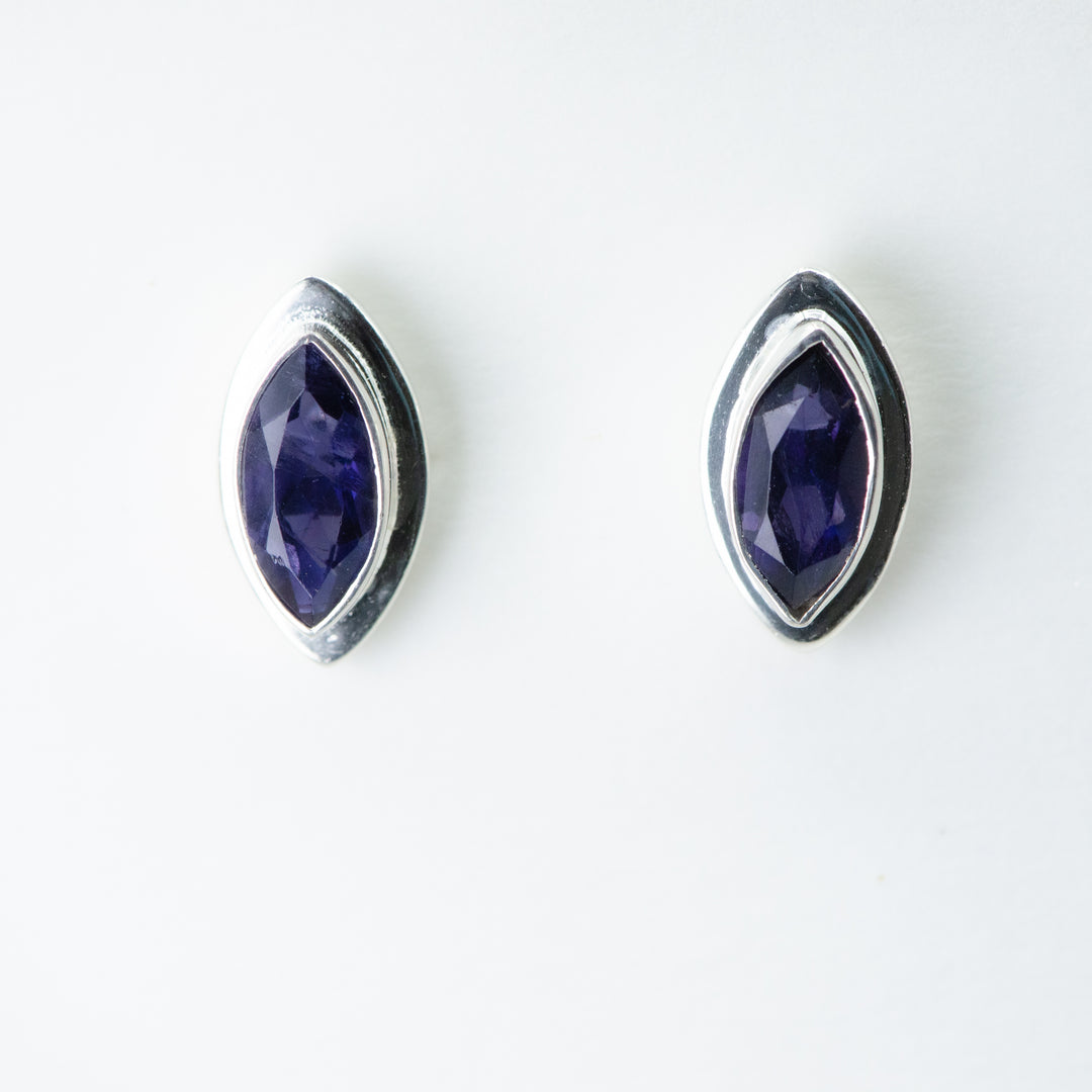 Iolite Stud Earrings