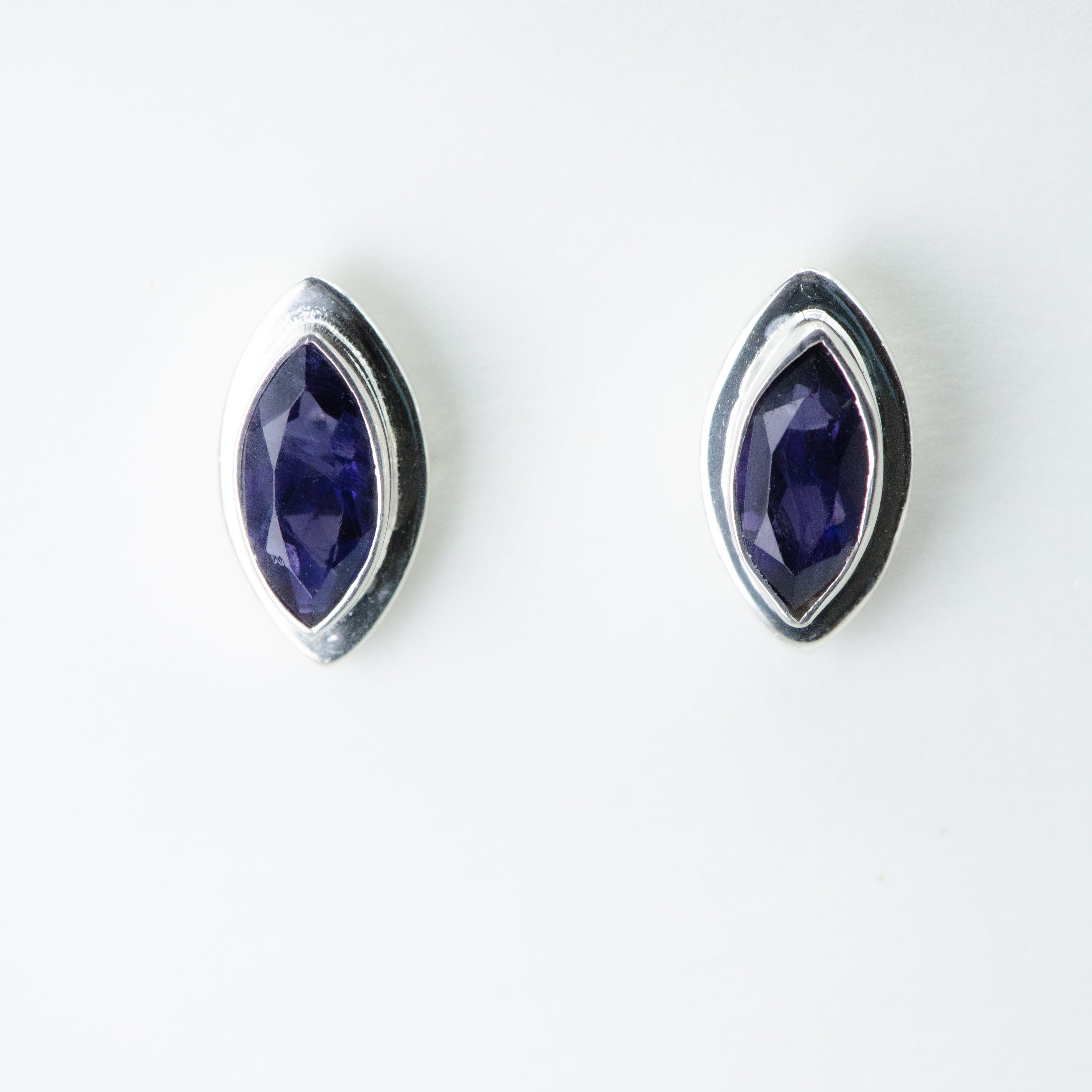 Iolite Stud Earrings