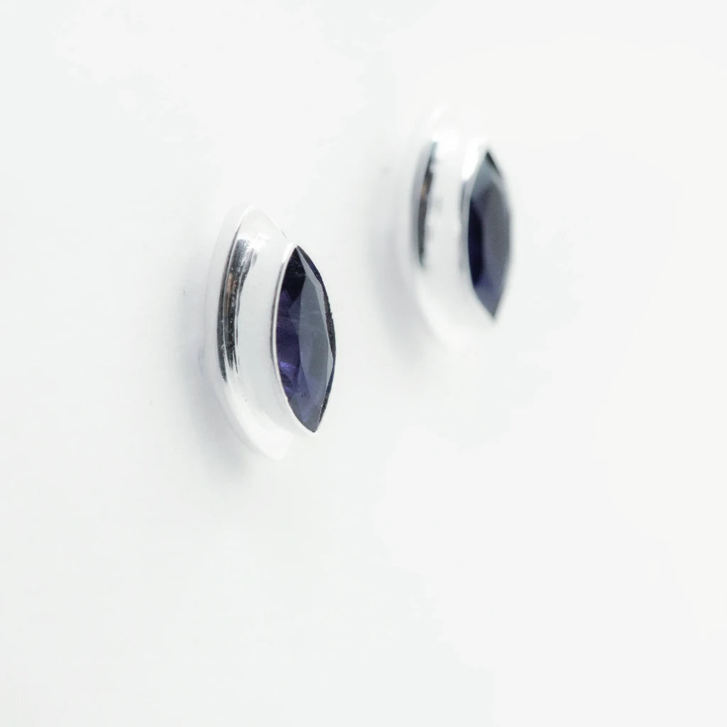 Iolite Stud Earrings