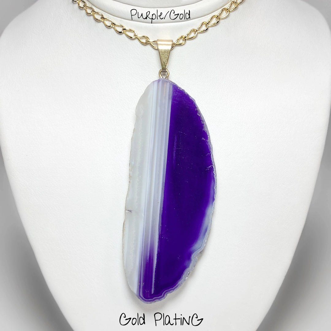 Agate Slice Necklace