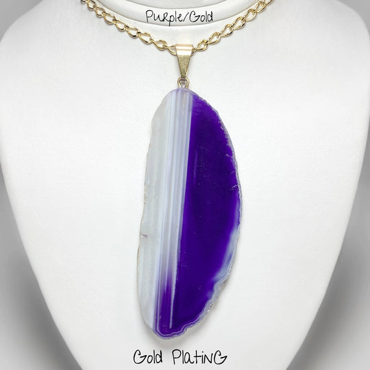 Agate Slice Necklace