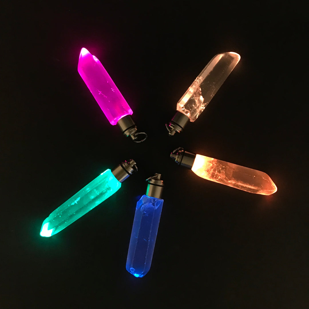 LED Quartz Point Pendant