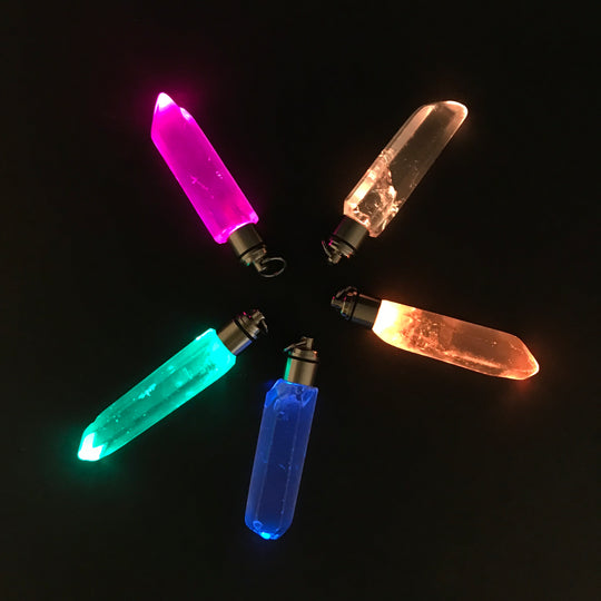 LED Quartz Point Pendant