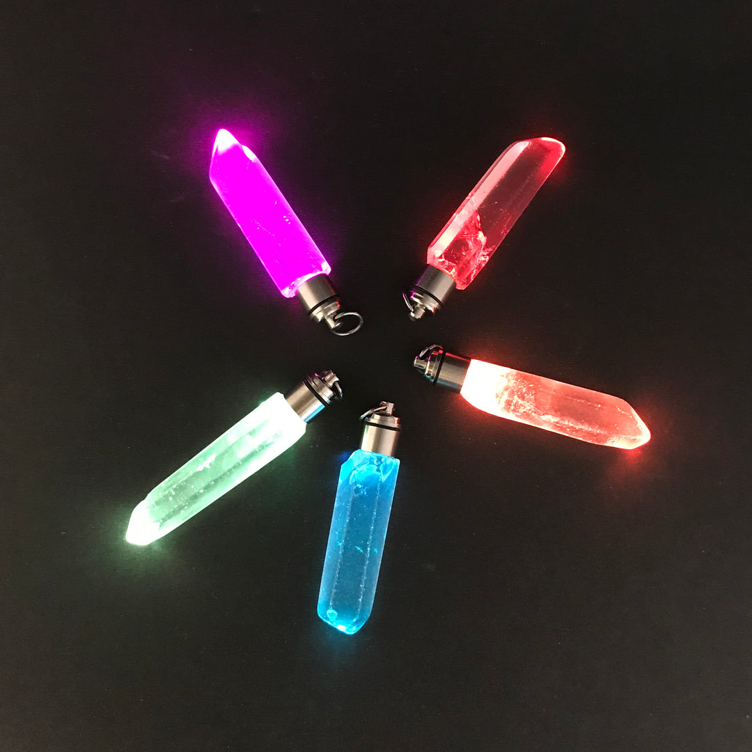 LED Quartz Point Pendant